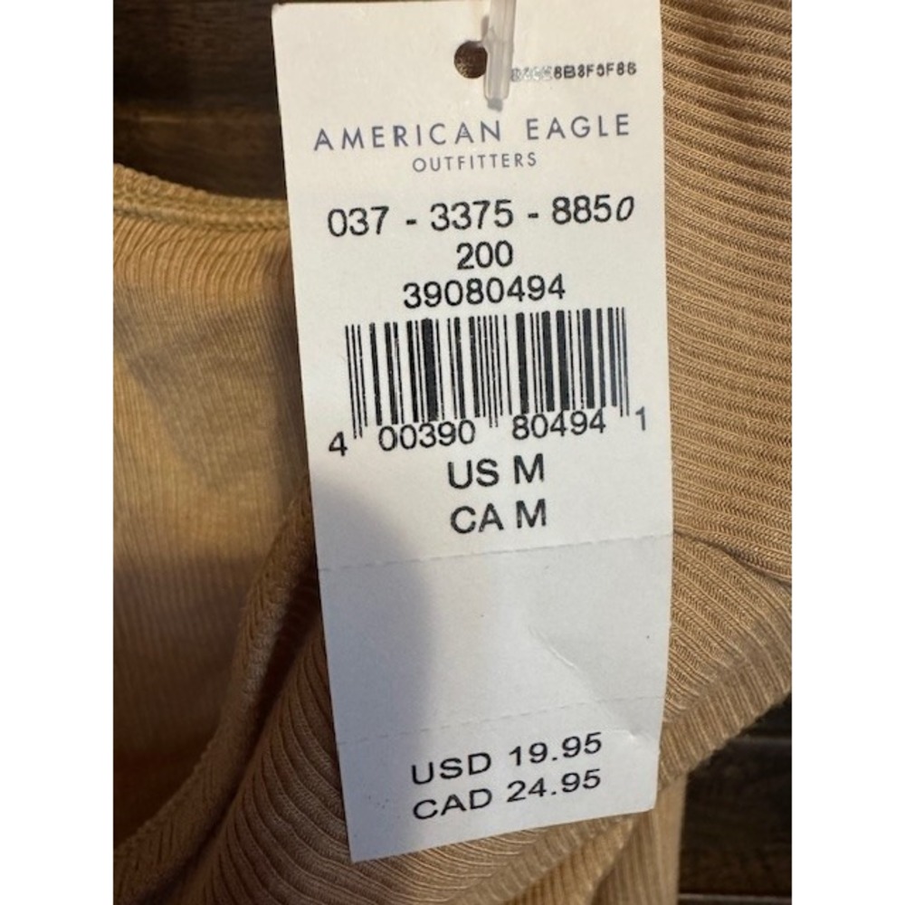 Y2K American Eagle Yellow Ruched Shirt MED Capsule Ribbed Crop Bella‎ Swan Elena - Picture 5 of 9